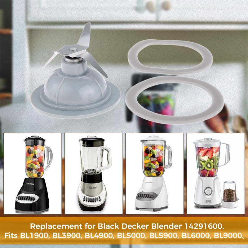DRELD شفرة خلاط BL1900 وحشوة مطاطية للختم، بديل لخلاط بلاك آند ديكر 14291600، تناسب BL1900، BL3900، BL4900، BL5000، BL5900، BL6000، BL9000 - Image 5